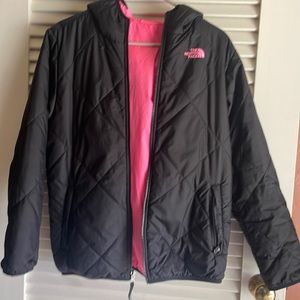 North Face Girls XL jacket reversible